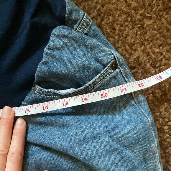 Indigo Blue Capri Pants with Elastic Waistband - Picture 10 of 12